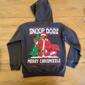 abercrombie kids Snoop Dogg Christmas Graphic Relaxed Fit Hoodie - Kids 9/10